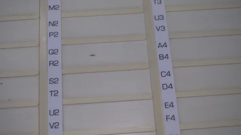 Juke box numbers Stock Footage 72835021