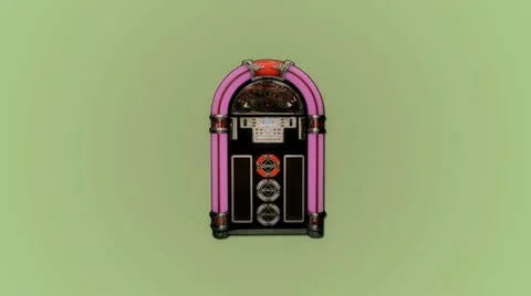 Jukebox animation stopmotion - pop concept Stock Footage