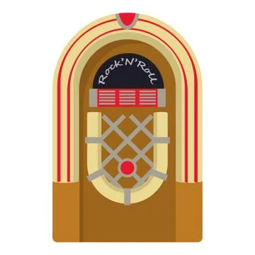 Jukebox icon, cartoon style Ilustración de archivo