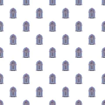 Jukebox icons creating a seamless retro music pattern Stock Illustration