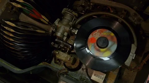 Jukebox Mechanism Stock-Footage 73068597