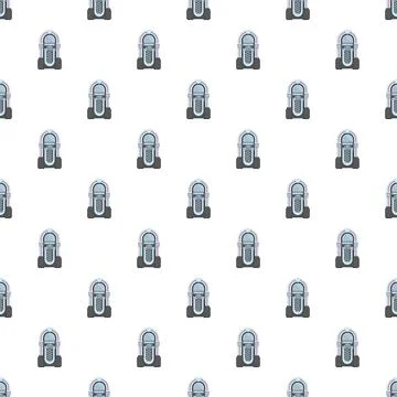 Jukebox pattern creating retro music entertainment background design Stock Illustration