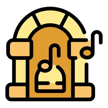 Jukebox playing music with musical notes, retro nostalgia and entertainment Stock Illustration