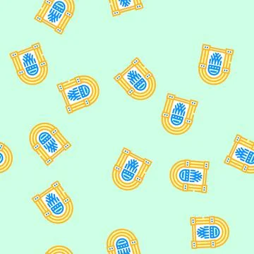 Jukebox retro music vector seamless pattern Illustrazione stock