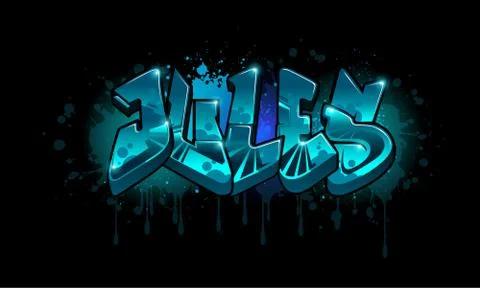 Jules Graffiti Name Design Stock-Illustration