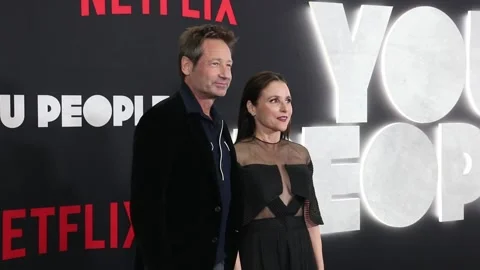 Julia Louis-Dreyfus and David Duchovny Stock Footage 230409232