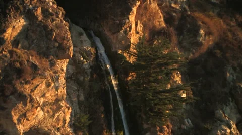 Julia Pfeifer Burns State Park Waterfalls 스톡 동영상 37586752