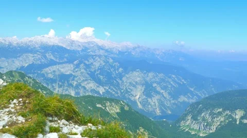 Julian alps, crane down Stock Footage 67166755