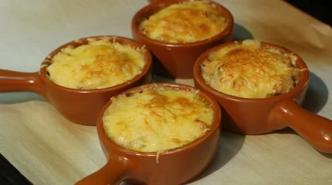 Julien finished dish is on the table. 4k Видео 64660290