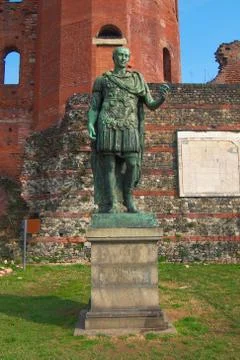 Julius Caesar statue Stock Photos
