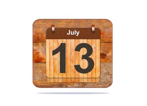 July 13. Stock Illustration