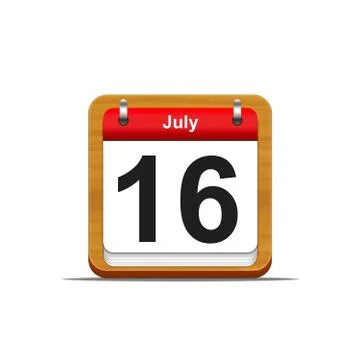 July 16. Stock Illustration