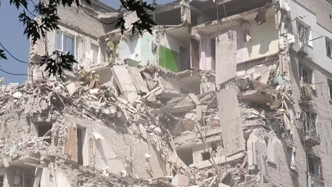 July 2, 2026. The aftermath of the Russian missile attack on Kyiv Stock Footage 338154901