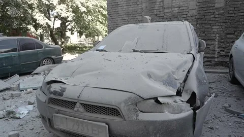 July 2, 2026. The aftermath of the Russian missile attack on Kyiv Stock Footage 338154909