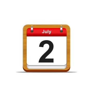 July 2. Stock Illustration