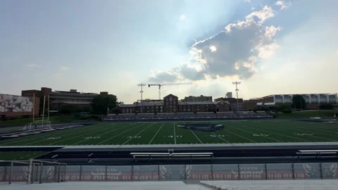 July 20, 2023 Washington, DC - football field and buildings at Howard University Stock Footage 337264486