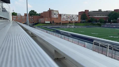 July 20, 2023 Washington, DC - Bleachers and football field at Howard University Stock Footage 337264489