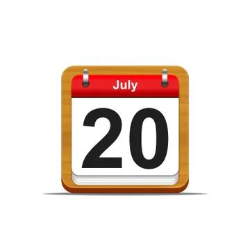 July 20. Stock Illustration