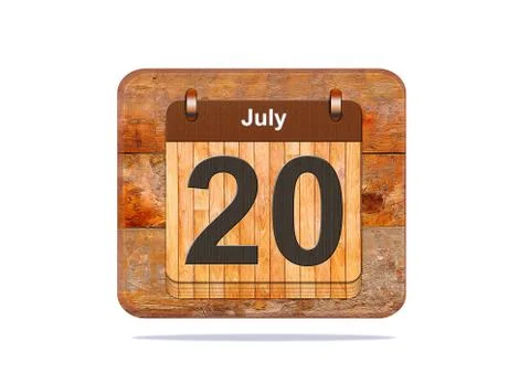 July 20. Stock Illustration