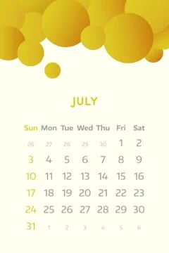 July 201 Illustrazione stock