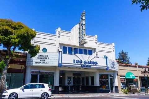 July 30, 2018 Los Gatos / CA / USA - Los Gatos Theatre building which was rec Stock Photos