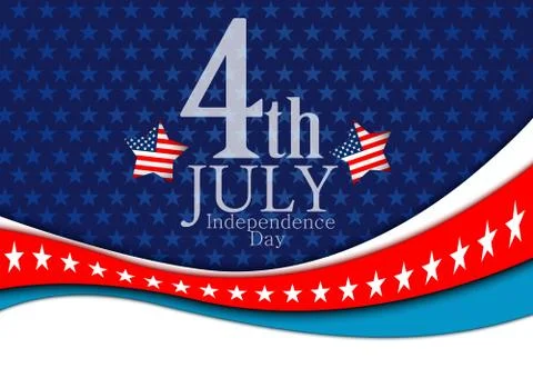 July 4 background Stock Illustration