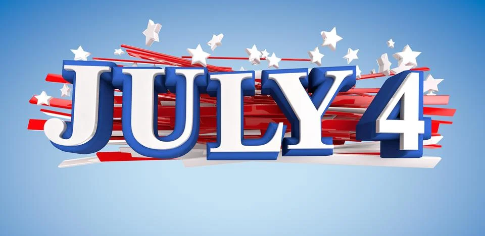July 4 Stock Illustration