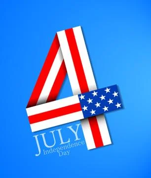 July 4 Stock Illustration