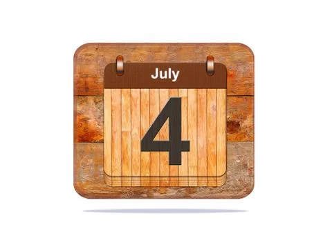 July 4. Stock Illustration