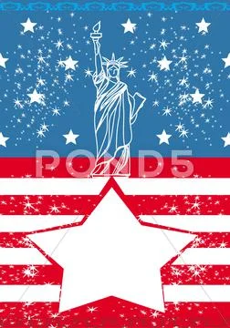 July 4, independence day Stock Illustration