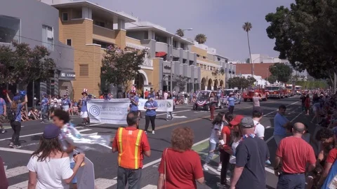 July 4 Parade Stock Footage 78248547