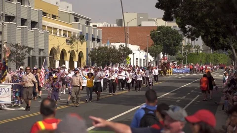 July 4 Parade Stock Footage 78248549