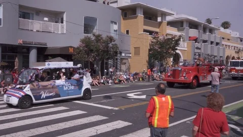 July 4 Parade Stock Footage 78248678