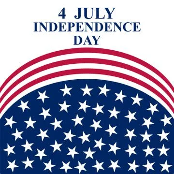 July 4 US Independence Day Stock Illustration