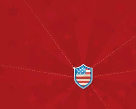July 4th celebrations red Illustrazione stock