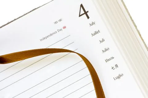 July 4th diary Stock Photos