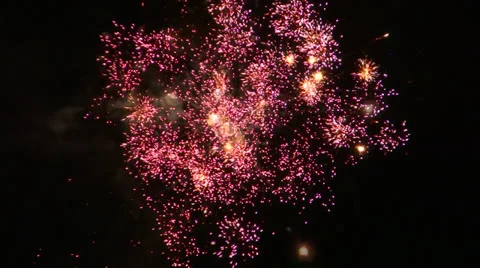 July 4th Fireworks #1 Stock Footage 25302961