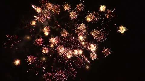 July 4th Fireworks #4 Stock Footage 25302965