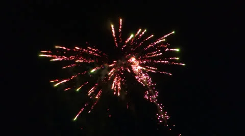 July 4th Fireworks #6 Stock Footage 25302970