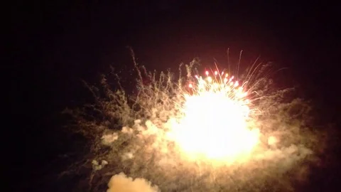 July 4th Fireworks Stock Footage