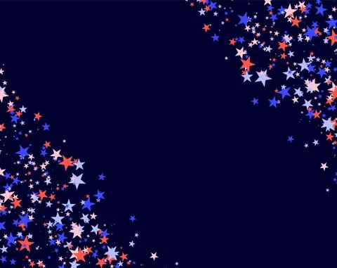 July 4th pattern made of stars Stock Illustration
