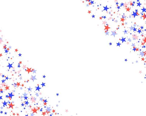 July 4th pattern made of stars Stock Illustration