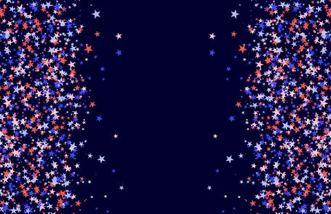 July 4th pattern made of stars Stock Illustration