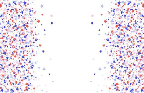 July 4th pattern made of stars Stock Illustration