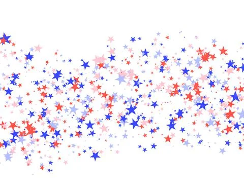 July 4th pattern made of stars Stock Illustration