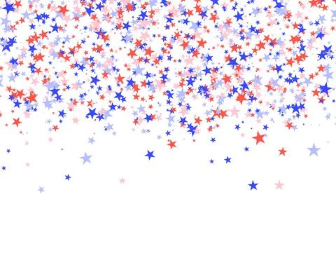 July 4th pattern made of stars Stock Illustration