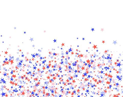 July 4th pattern made of stars Stock Illustration