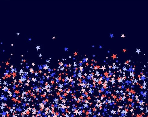 July 4th pattern made of stars Stock Illustration
