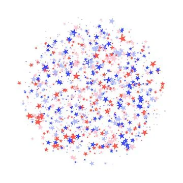 July 4th pattern made of stars Stock Illustration