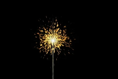 July 4th Sparkler Stock Footage 335197